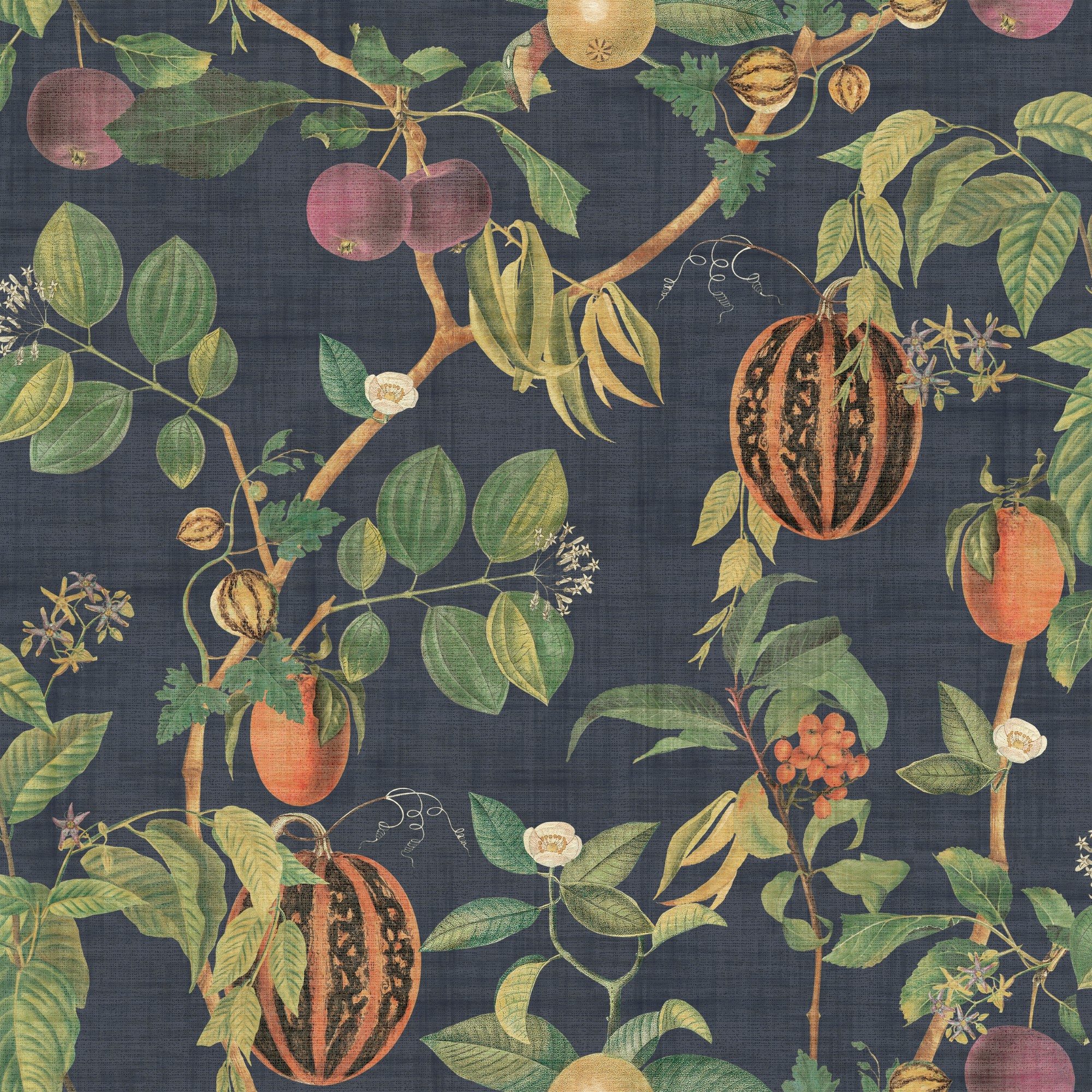 Tropic House Wallpaper 100043eh By Esselle Home In Navy Blue